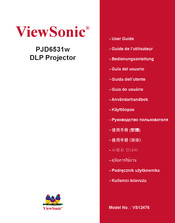 ViewSonic PJD6531w Guide De L'utilisateur
