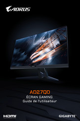 Gigabyte AD27QD Guide De L'utilisateur