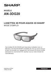 Sharp AN-3DG20 Mode D'emploi