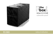 Thomann The box pro Achat 212 H-SUB Notice D'utilisation