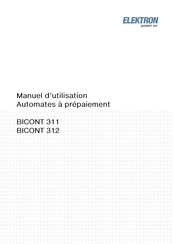 Elektron BICONT 311 Mode D'emploi