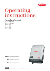 Fronius Symo Advanced Mode D'emploi