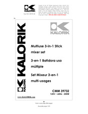 Kalorik CMM 39732 Mode D'emploi