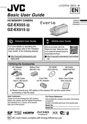 JVC Everio GZ-EX555 Guide De L'utilisateur