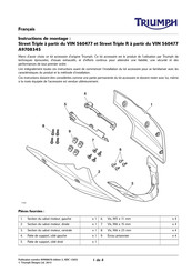 Triumph A9708345 Instructions De Montage