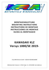 MRA KAWASAKI KLZ Versys 1000/SE 2019 Instructions De Montage