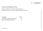 Sartorius Prospenser Plus LH-723070 Mode D'emploi