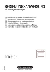 Kuppersbusch EEB 610.1 Instructions D'utilisation Et Avis De Montage