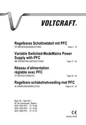 VOLTCRAFT SPS 1540 PFC Notice D'emploi