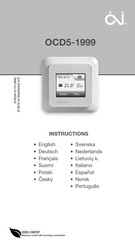 OJ Electronics OCD5-1999 Instructions