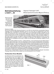 BACHMANN EUROPE Plc Liliput L16391 99 Série Instructions De Service