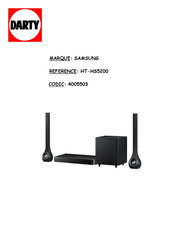 Samsung HT-HS5200 Manuel D'utilisation