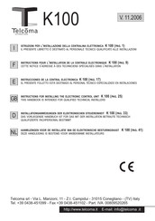 Telcoma K100 Instructions Pour L'installation