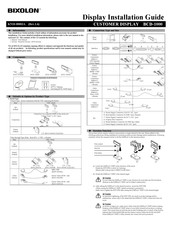 BIXOLON BCD-1000 Guide D'installation