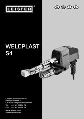 Leister WELDPLAST S4 Instructions D'utilisation