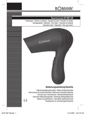 BOMANN HT 897 CB Mode D'emploi