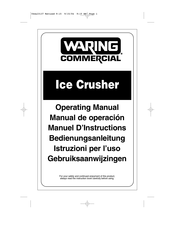 Waring Commercial IC20CE Manuel D'instructions