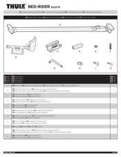 Thule BED-RIDER 822XTR Mode D'emploi