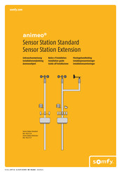 Somfy animeo Sensor Station Standard Notice D'installation