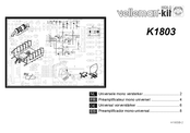 Velleman-Kit K1803 Mode D'emploi