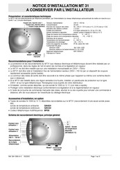 Baxi MT 31 Mode D'emploi