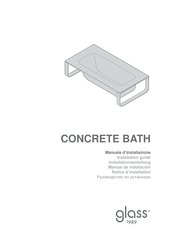 glass 1989 CONCRETE BATH Notice D'installation