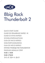 LaCie 8BIG RACK THUNDERBOLT 2 Mode D'emploi