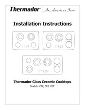 Thermador CET365 Instructions D'installation