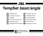 JBL TempSet angle Instructions De Montage