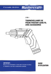 MasterCraft 054-2516-4 Guide D'utilisation