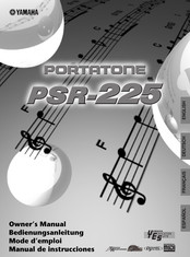 Yamaha PortaTone PSR-225 Mode D'emploi