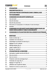 Powerplus POWX225 Mode D'emploi