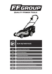 F.F. Group ELM 38/1600 PLUS Notice Originale