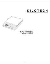 Kilotech KPC 1000SS Mode D'emploi