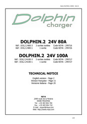 Dolphin Charger DOL2.24100-3 Notice Technique