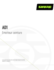 Shure AD1 Mode D'emploi