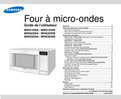 Guide d'utilisation du four à micro-ondes SAMSUNG ME6104ST1/XSA 28L