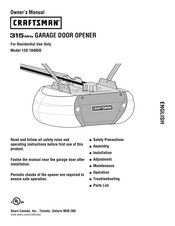 Craftsman 139.18405D Manuel D'instructions