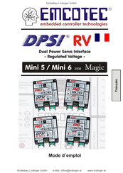 Emcotec DPSI RV Mini 6 Mode D'emploi