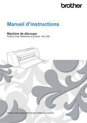 Brother 891-Z08 Manuel D'instructions