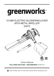 GreenWorks 24072 Guide D'utilisation