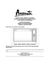 Avanti POA8K3S Manuel D'instructions