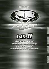 Yamaha DJX-II Mode D'emploi
