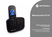 Motorola D1110 Mode D'emploi