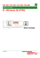 OERTLI R - OE-tronic 3 PU-150 Notice Technique