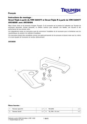 Triumph A9518081 Instructions De Montage