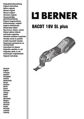 Berner BACOT 18V SL plus Notice Originale