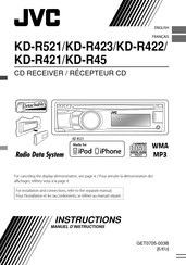 JVC KD-R521 Mode D'emploi