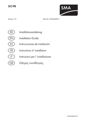 SMA SIC-PB Instructions D'installation