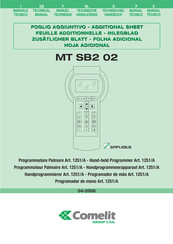 Comelit MT SB2 02 Manuel Technique